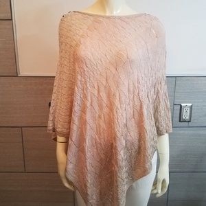 WHBM  Pink Ombre Poncho - NWT